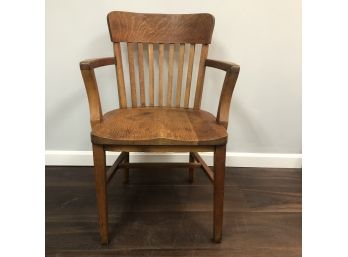 Antique Wood Arm Desk Chair By Heywood Wakefield