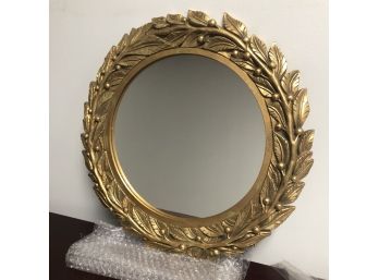 Beautiful Round Gilded Wall Mirror