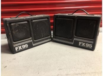 Pair Of Kraco FX95 Digital Effects 100w Speakers