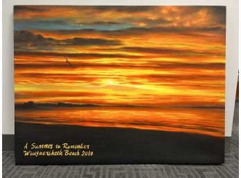 Unframed Paint On Canvas - 'A Summer To Remember, Wingaersheek Beach 2010'