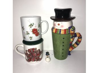 Christmas Holiday Winter Coffee Cocoa Cup Mug  Bundle