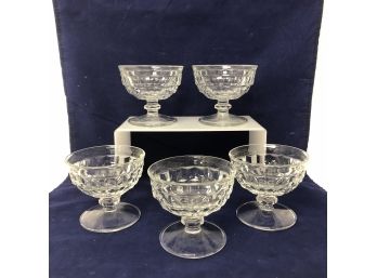 Cut Glass Sherbert Dessert Glass Bundle