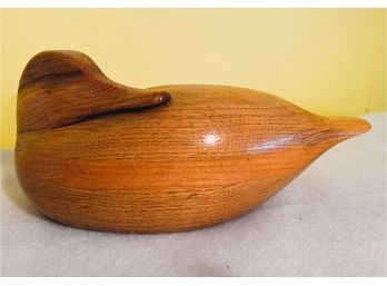 3 / Beautiful Carved Wood Duck By A E Lareau Of NH 2002