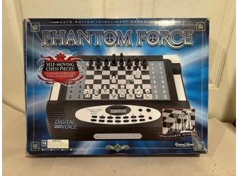 3 / New In Box 'Phantom Force' Digital Robotic Chess Set Game By Excalibur