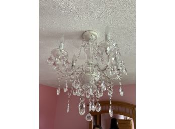 G/ Pretty Glass & Plastic Chandelier From Pottery Barn Kids