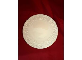 C/ Lovely Large Ivory & Gold Serving Plate By Lenox