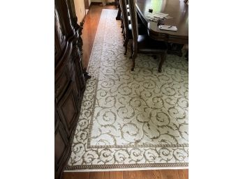 DR/ Gorgeous Thick Wool Gold & Cream Large Carpet  20' X 10'