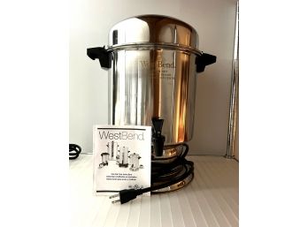 C/ Westbend Stainless Steel Electric 55-Cup Coffee Maker Urn Dispenser