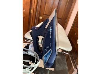 C/ Folding Ironing Board & Rowenta Steam Force Iron