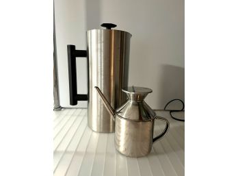 C/ ESPRO Stainless Steel Vacuum Insulated Coffee French Press & Small Steamed Milk Pitcher