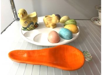 C/ Pretty Easter Bundle - Olfaire And Fritz & Floyd Serving & Decor Pieces