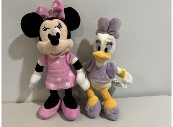 C/ Minnie Mouse & Daisy Duck Plush Stuffed Animals By The Disney Store