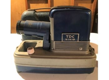 Show Pak 300 TDC Vivid Slide Projector Blue W Case