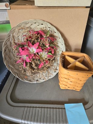 Longaberger Basket, Basket Floral Hanging