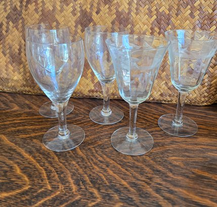 Wine Glasses Set Of 5
