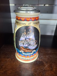 Budweiser Discovery Of America.  PINTA Stein