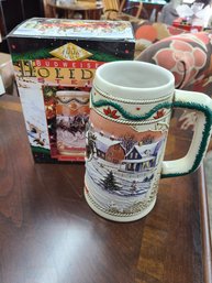 Budweiser Holiday Stein 1996