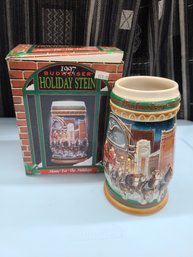 Budweiser Holiday Stein 1997