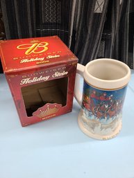 Budweiser Holiday Stein 2005