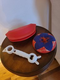 Silicone Taco  Folder,  Bottle Opener, Pin Cushion