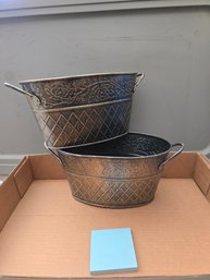 Metal Embossed Baskets (2)