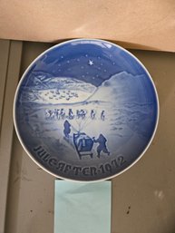 B&G  Collectible Christmas Plate~Christmas In Greenland ~ Jule After 1972 ~ Copenhagen Porcelain ~ Made In Den