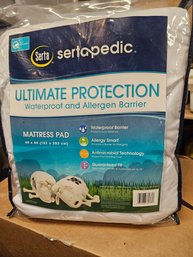Waterproof And Allergen Barrier Mattress Pad  Sertapedic