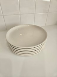 6 White Homer Laughlin Company China Salad Plates