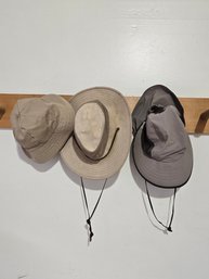 Garden Hat Set Of 3, Tan, Grey