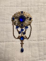 Vintage Style Blue Pin