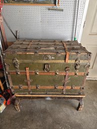 Antique Green Chest 20.5' D X 36'w X 24'h