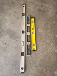 Set Of 3 - Stanley I-Beam,   Empire  Alum. Level, Stanley Level