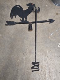 Rooster Black Iron Weathervane