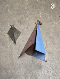 Yard Art Metal Chime Set Of 2