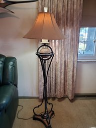 Wrought Iron Lamp Cloth Shade