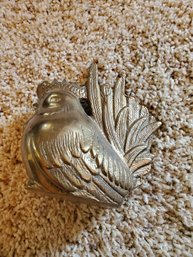 Brass Chicken Sculpture