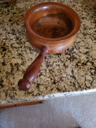 Wood Bowl With Handle