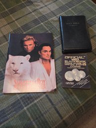 Book Set #18 - Holy Bible, 1983 Coin Guide, Siegfried &roy