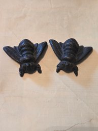 Brass Bee Figurines 2' - Set Of 2