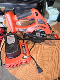 Black &Decker Fire Storm CS180 18V Saw With Charger And Battery