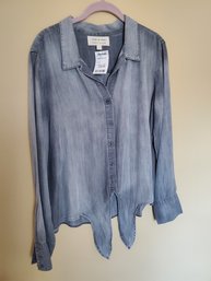 L Cloth And Stone Blue Top