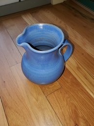 Pottery Pitcher Blue