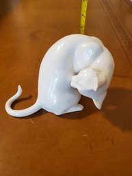 Cat Figurine White # 20