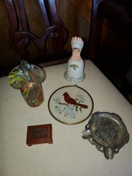 .Decor Group : Bell,  Vase,  Bird,  Wide Box,  Ashtray