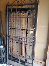 Wrought Iron Patina Antique Gate Door 75.5'h X 33.5'W