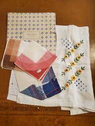 Vintage Handkerchief Set And Linen