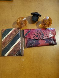 Clutch, Notepad Holder,  Glass Toppers (3)