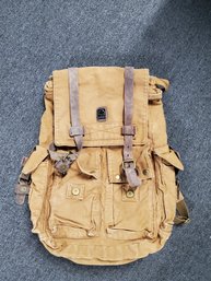 Canvas Tan Backpack