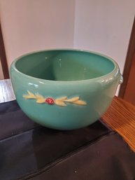 Green Vintage Pot - 5.5' H X 8.5'w