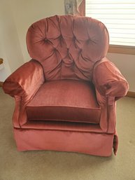 Swivel Chair Wine Upholstery (1) B
